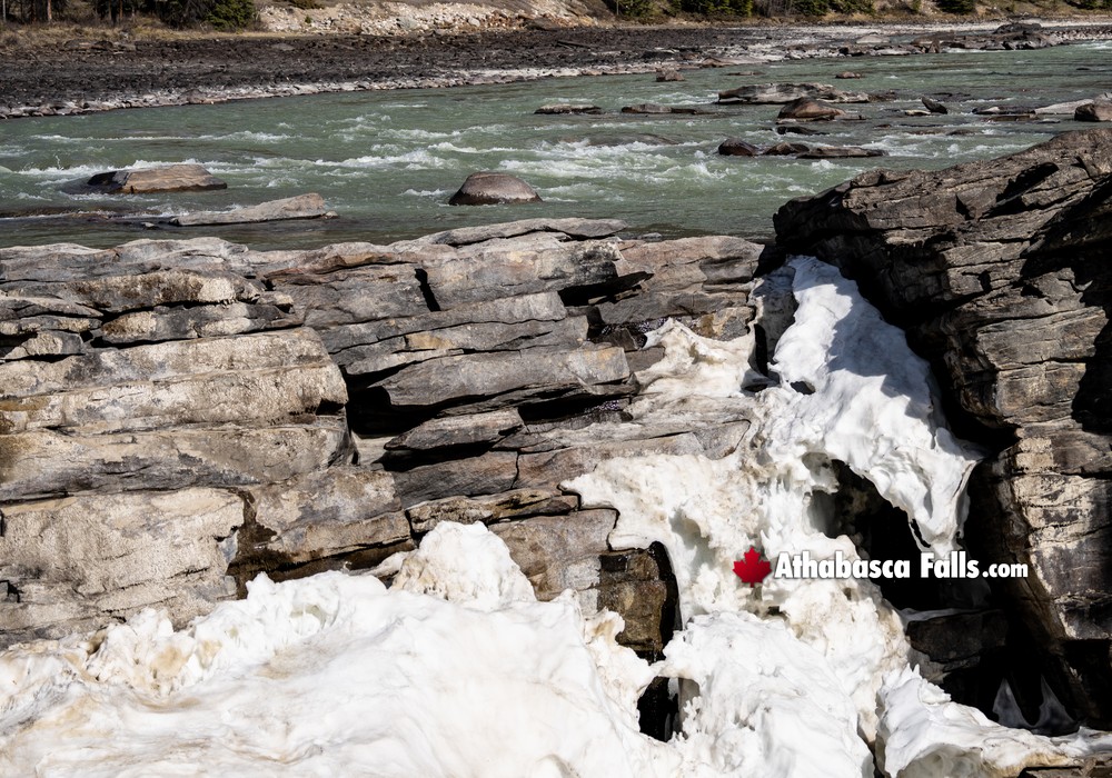 Spring Snowmelt at Athabasca Falls