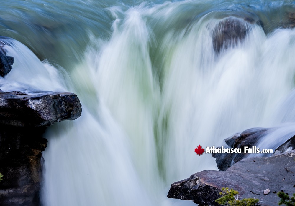 Athabasca Falls Spring Water Flow